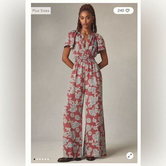 Anthropologie The Somerset Jumpsuit Size Large - Picture 1 of 4